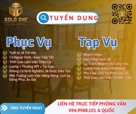Golde one tuyển dụng
